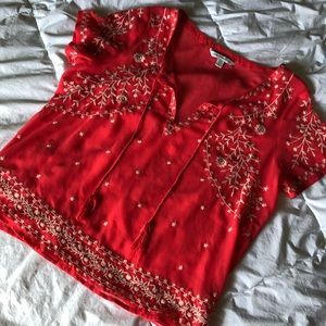 ⭐️Sheer Pink American Eagle Blouse